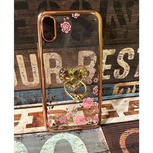 Nice Floral Ring iPhone X Case Holder